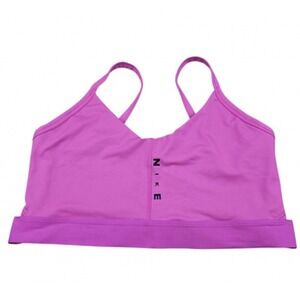 Nike Sports Bra Womens XL Strappy Recycled Polyester Spandex Athletic Activewear